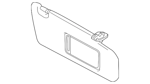 Sun-Visor - Passenger Side (RH) - Mazda (TDY2-69-270)
