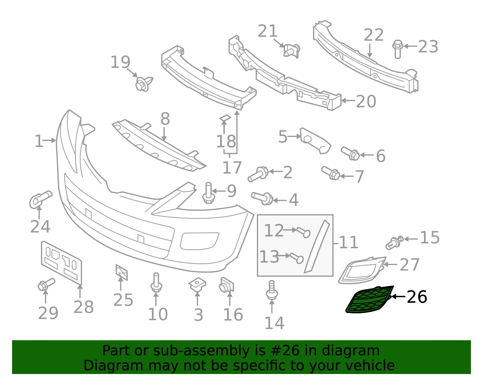 Trim Bezel - Passenger Side (RH) - Mazda (TE69-50-C11B) - view 3