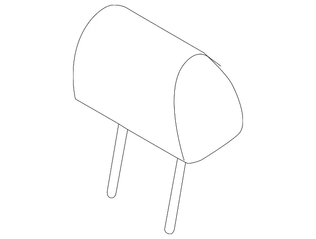 Headrest, Outer - Driver's Side (LH) - Mazda (TE72-88-240A-34)