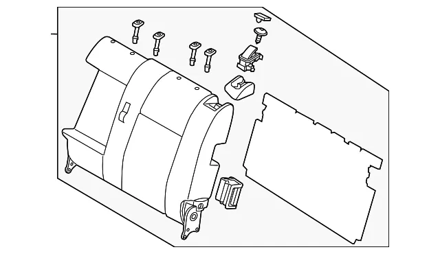 Back L Rear Seat - Driver's Side (LH) - Mazda (TG33-88-280-34)