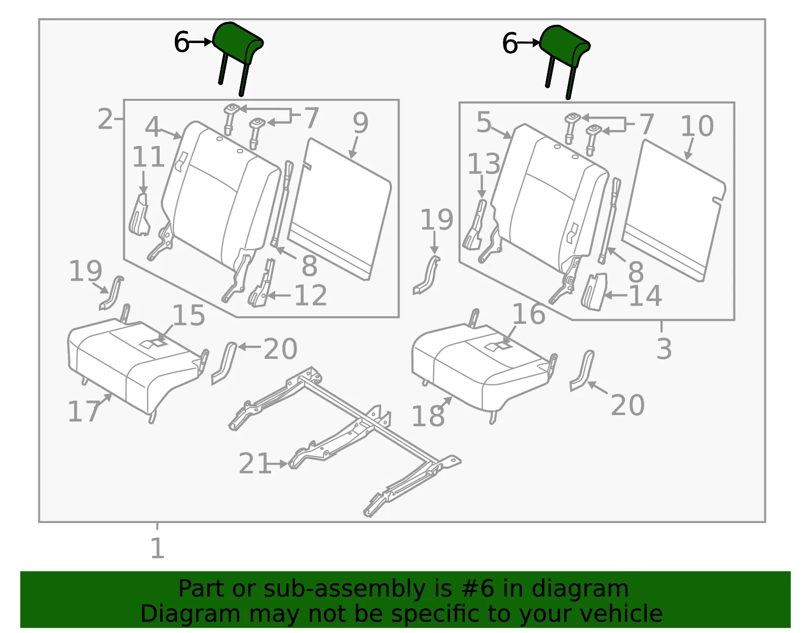 Restraint Head - MAZDA (TH218834002) - view 2