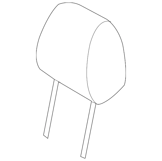 Headrest, Outer - Driver's Side (LH) - Mazda (TK21-57-140A-34)