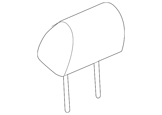 Headrest - Passenger Side (RH) - Mazda (TK23-88-240-24)