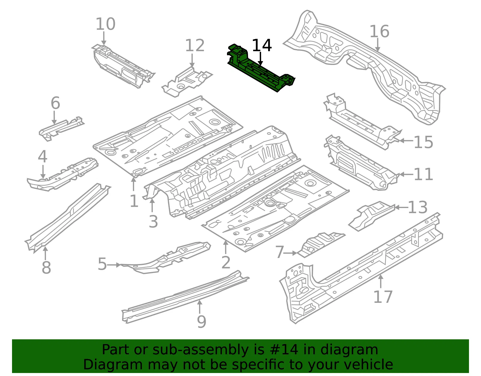 Seat Bracket - Passenger Side (RH) - Mazda (TK48-53-630A) - view 2
