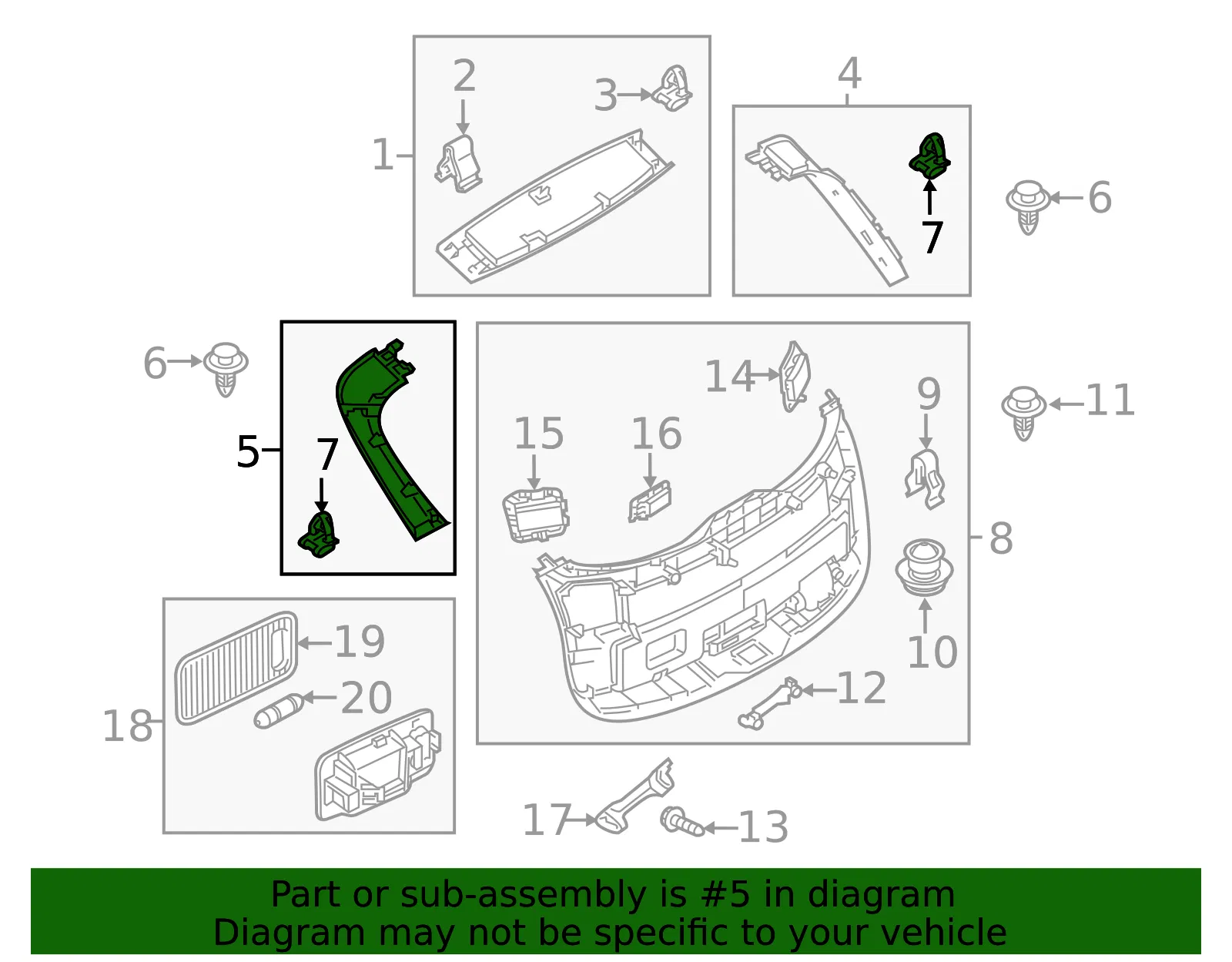 Side Trim - Driver's Side (LH) - Mazda (TK48-68-950E-02) - view 2