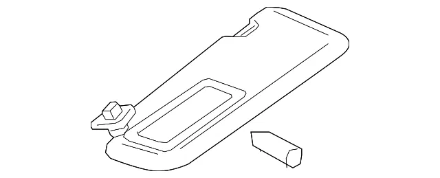 Sun-Visor - Driver's Side (LH) - Mazda (TK80-69-320-02)