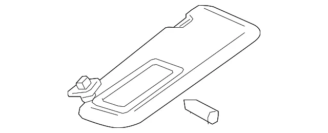 Sun-Visor - Driver's Side (LH) - Mazda (TM54-69-320-75) - view 5