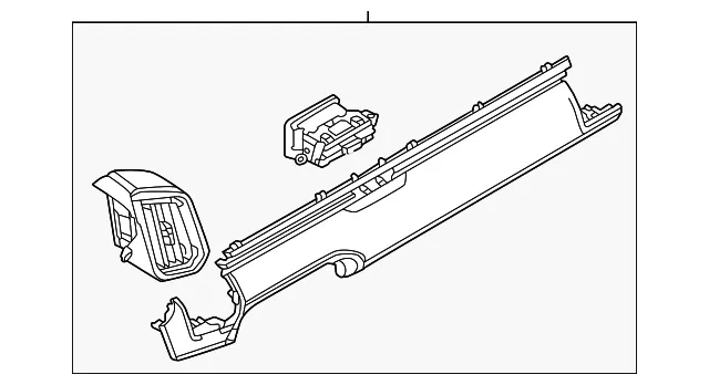Instrument Panel Trim Panel - Mazda (VA41-55-150F-2B)