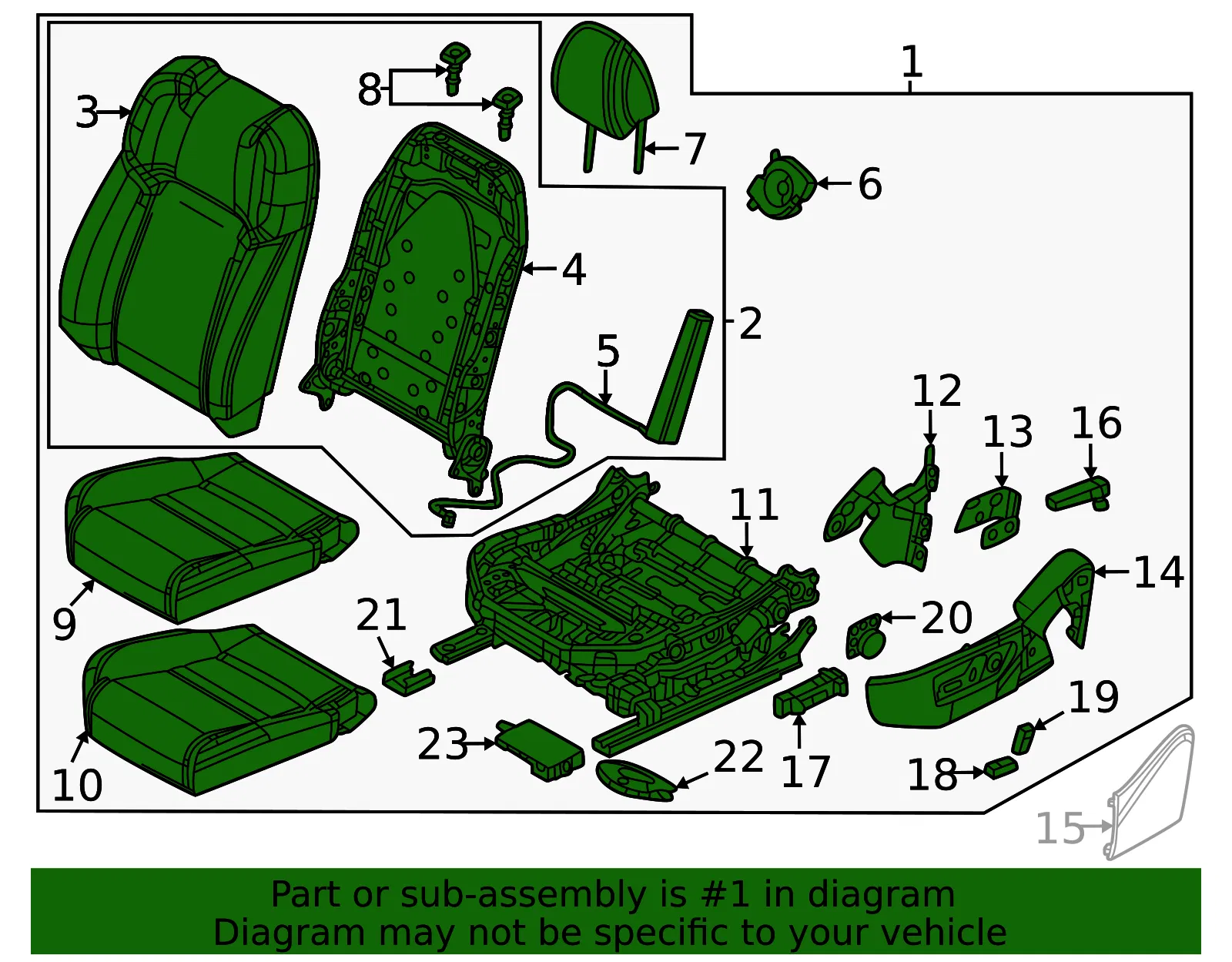 Seat Assembly - Mazda (VD01-57-150C-02) - view 2