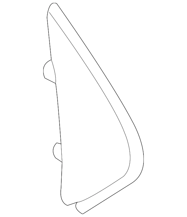Corner Trim - Passenger Side (RH) - Mazda (ZZCA-50-M30) - view 2