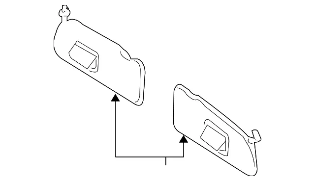 Sun-Visor - Driver's Side (LH) - Mazda (ZZCA-69-320A-32)
