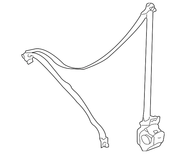 Belt B L Frt Seat - Driver's Side (LH) - Mazda (ZZDA-57-680-03)