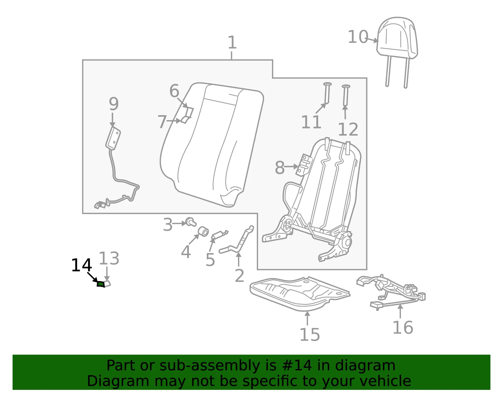 Trim R Seat Cushion - MAZDA (ZZDA8811129) - view 2