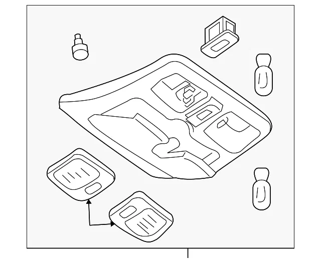 Console Overhead - MAZDA (ZZDB6981032)