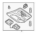 Console Overhead - MAZDA (ZZDB6981032) - view 3