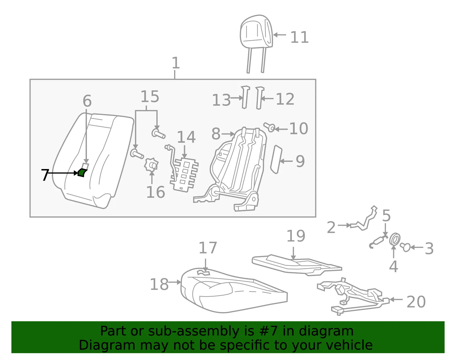 Trim(R) Seat Back - MAZDA (ZZDB8813129) - view 2