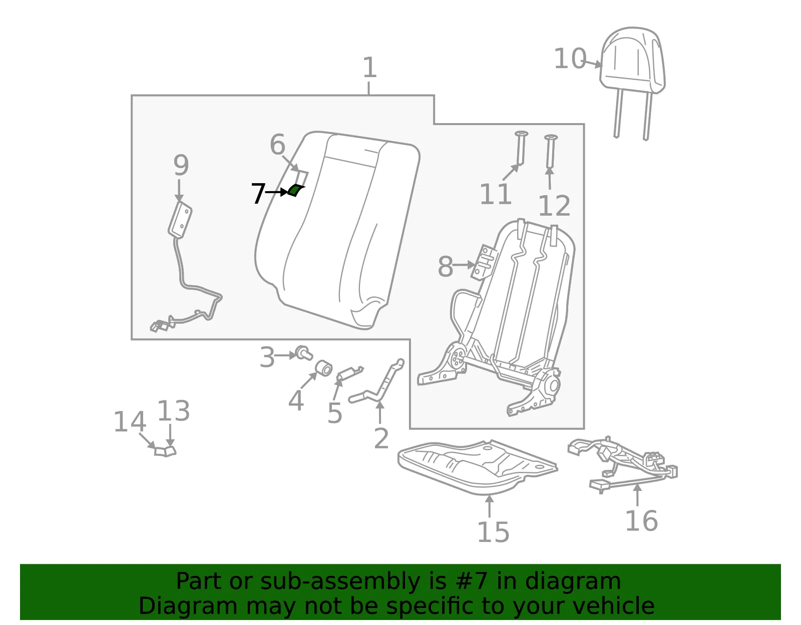 Trim(L) Seat Back - MAZDA (ZZDC8818104) - view 2
