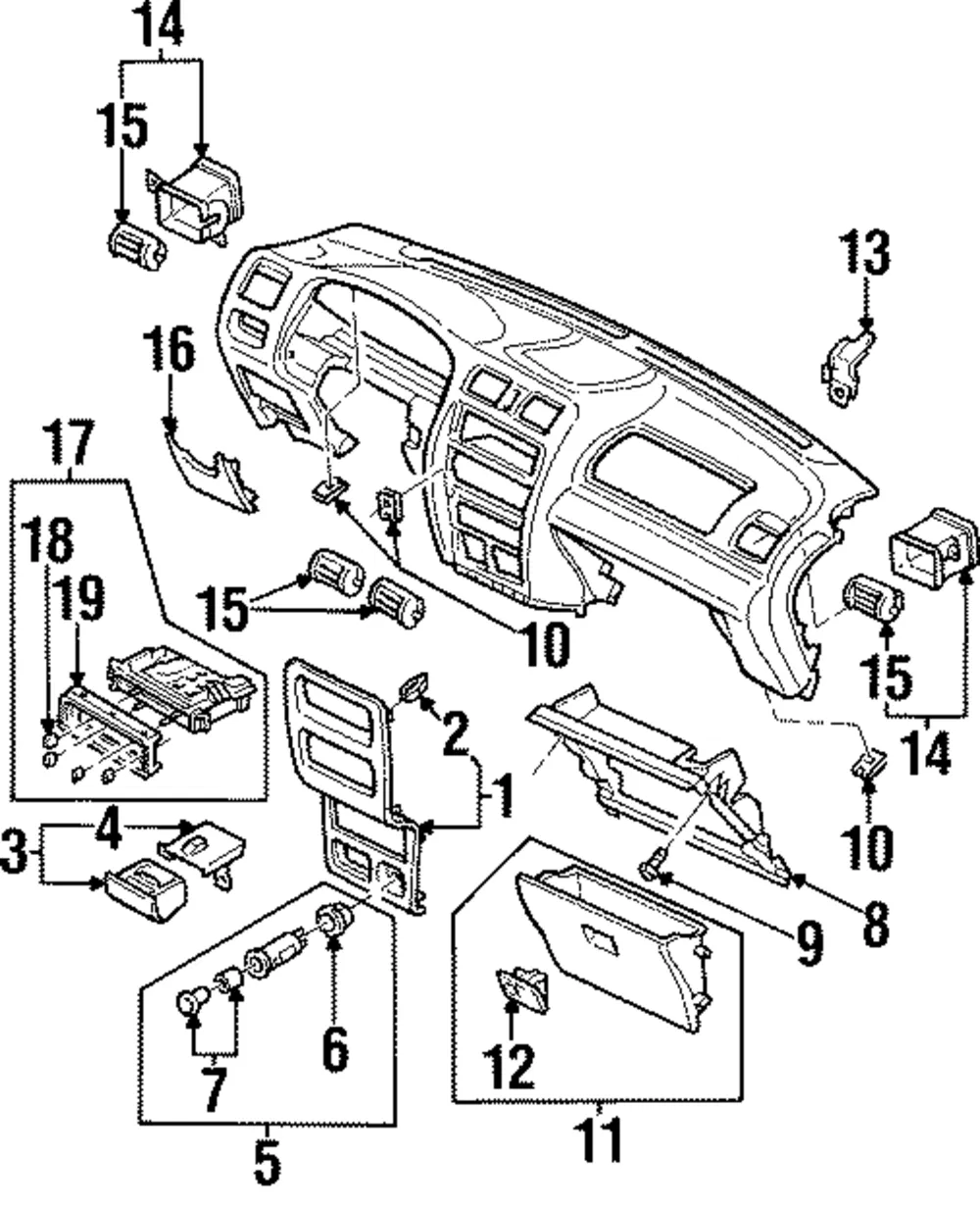 Ashtray Assembly - Mazda (b21h64610a)