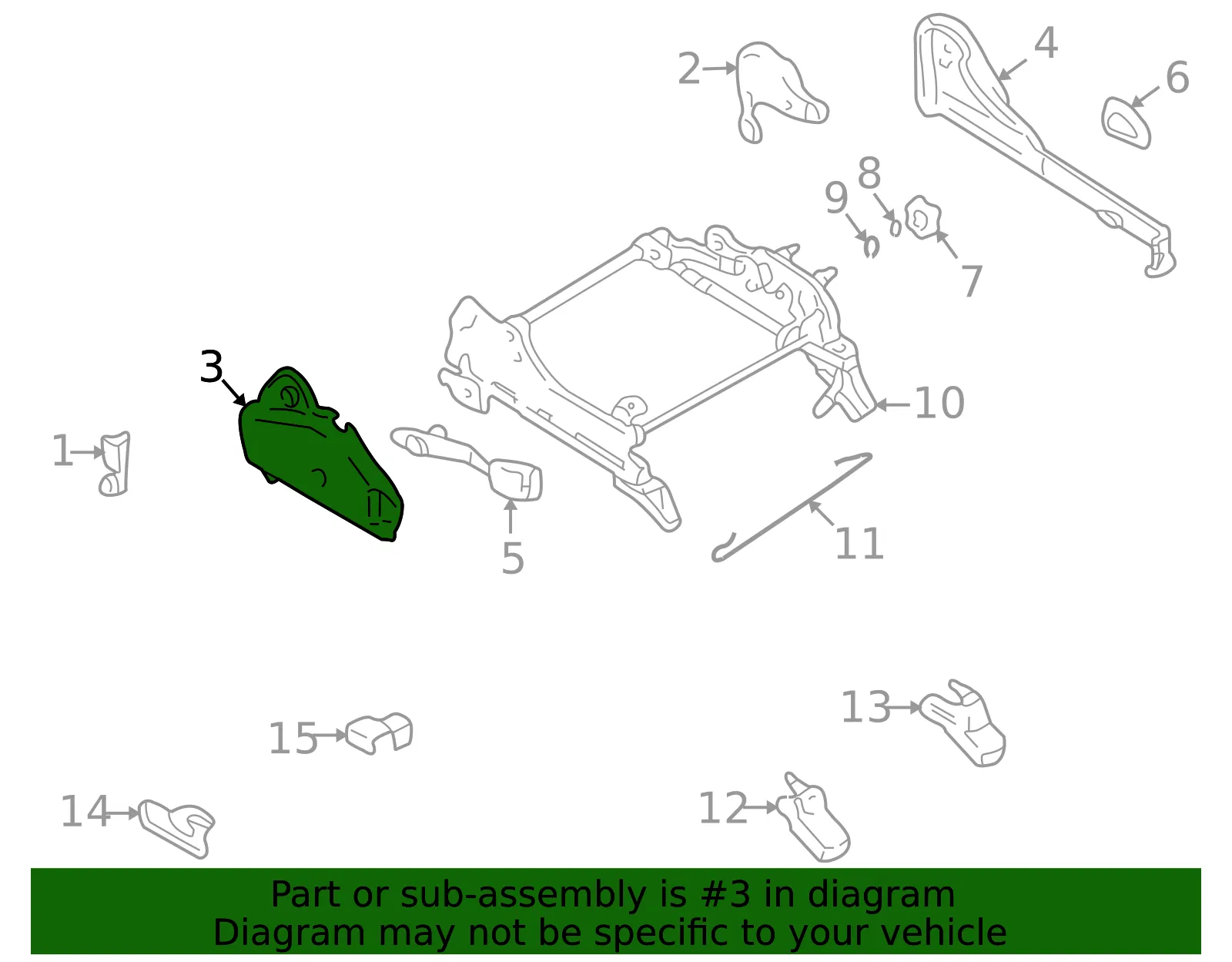 Seat Trim Panel - Mazda (b25d881h1a65) - view 2