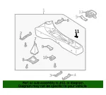 Console Trim Panel Cap - Mazda (b25g6442443) - view 4