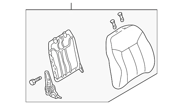 Seat Back Assembly - Mazda (b25g88130e44)
