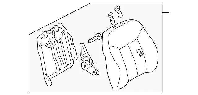 Seat Back Assembly - Mazda (b25j88180c43)