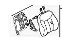 Seat Back Assembly - Mazda (b25j88180c43) - view 3
