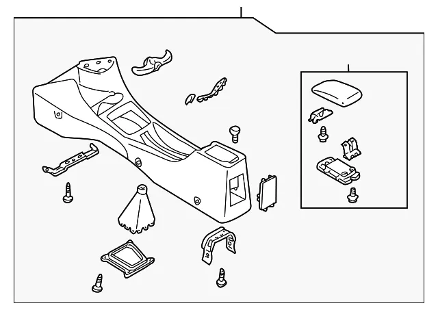 Console Assembly - Mazda (b25n64420a43)