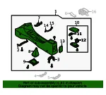 Console Assembly - Mazda (b25n64420a43) - view 4
