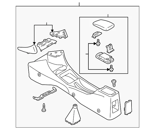 Console Assembly - Mazda (b30e64420b65)
