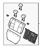 Seat Back Assembly - Mazda (babf57350a2a) - view 3