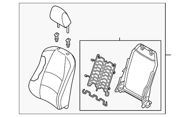 Seat Back Assembly - Mazda (babj881802a)