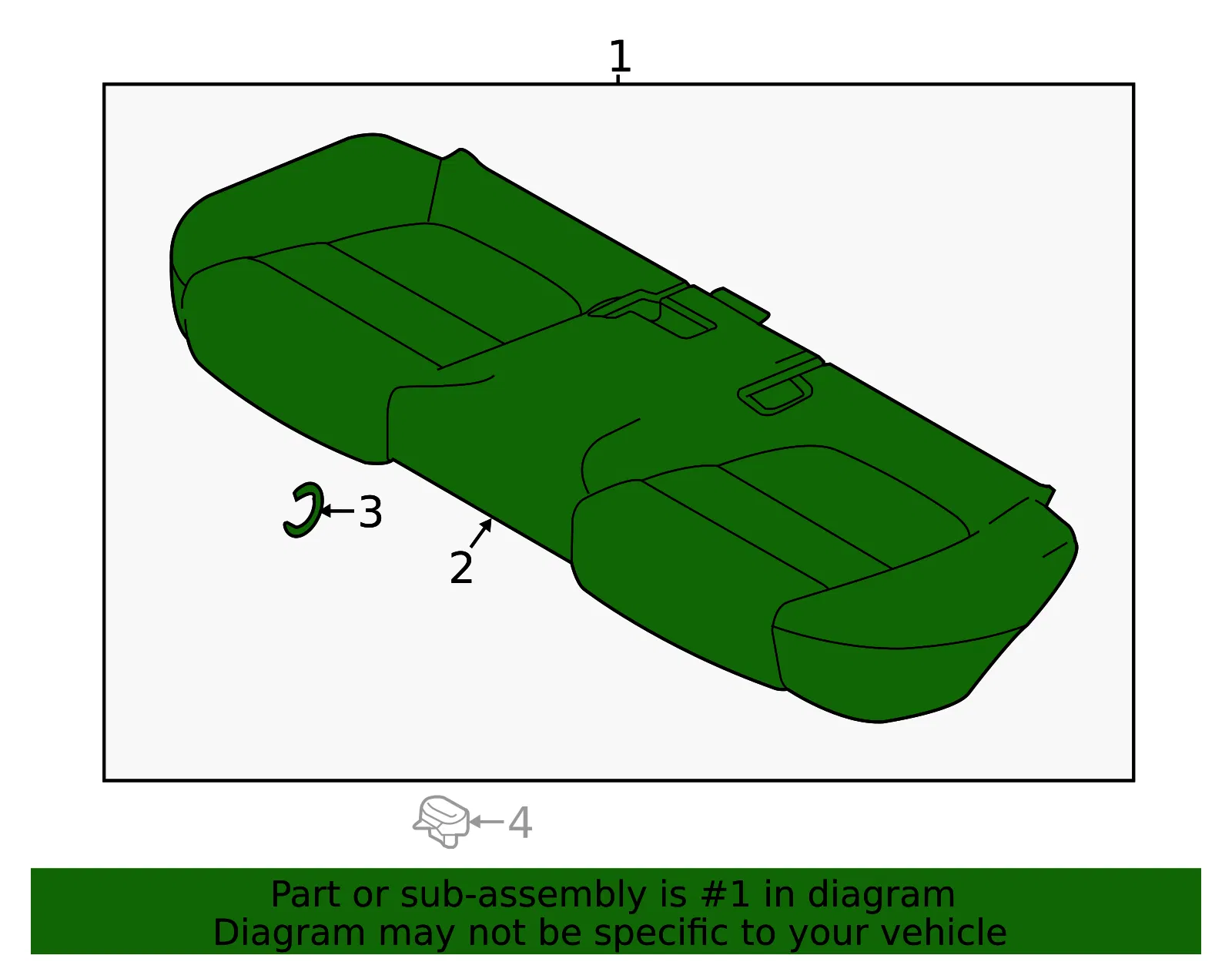Seat Cushion Foam - Mazda (babn5720002) - view 2