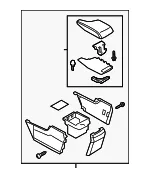 Center Console - Mazda (baek64420b02) - view 3