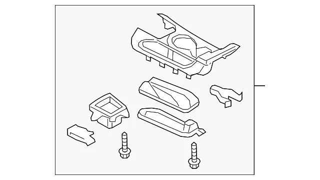 Console Trim Panel - Mazda (baek6443y13)