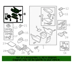 Console Trim Panel - Mazda (baek6443y39) - view 4