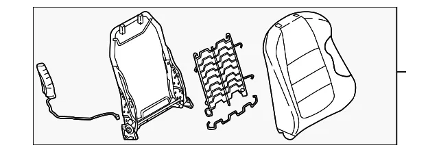 Seat Back Assembly - Mazda (bajd88130a2a)