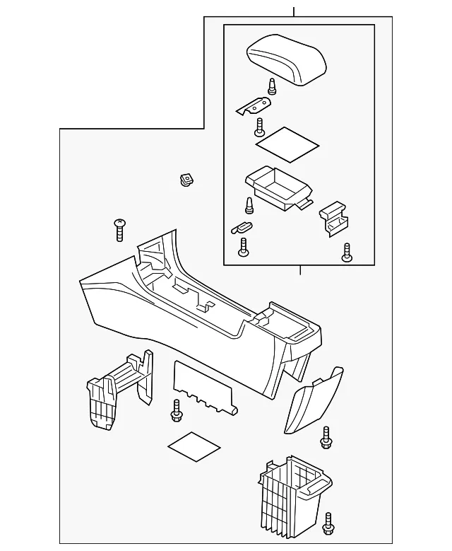 Console Assembly - Mazda (ban664420a30)