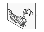 Lower Dash Panel - Mazda (bbm453400c) - view 3