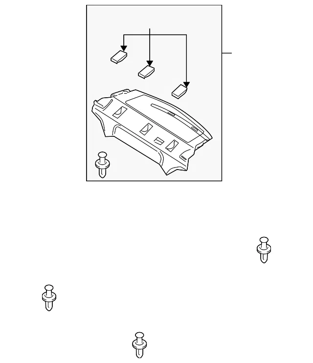 Package Tray Trim - Mazda (bbm4683a0b02)