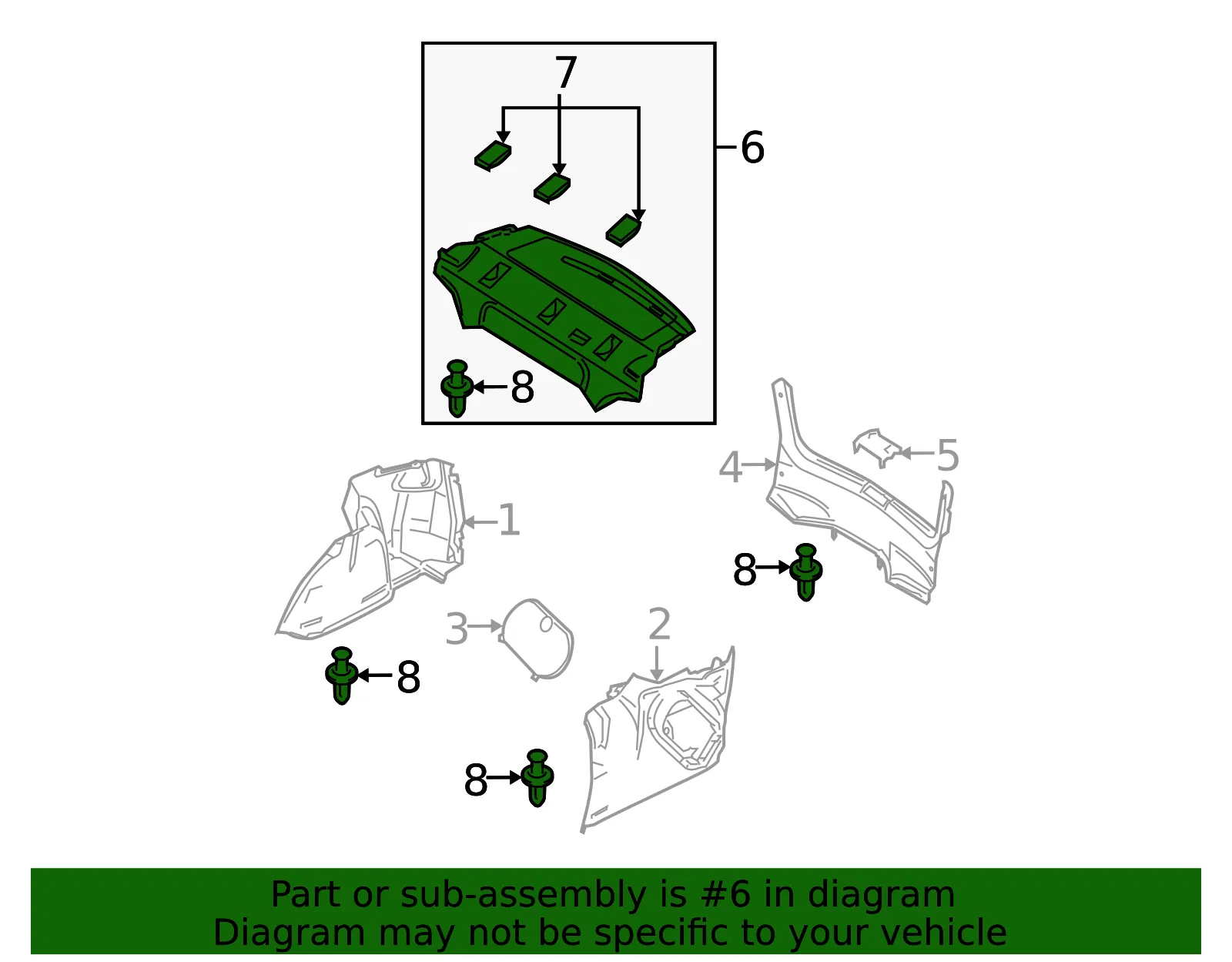 Package Tray Trim - Mazda (bbm4683a0b02) - view 2