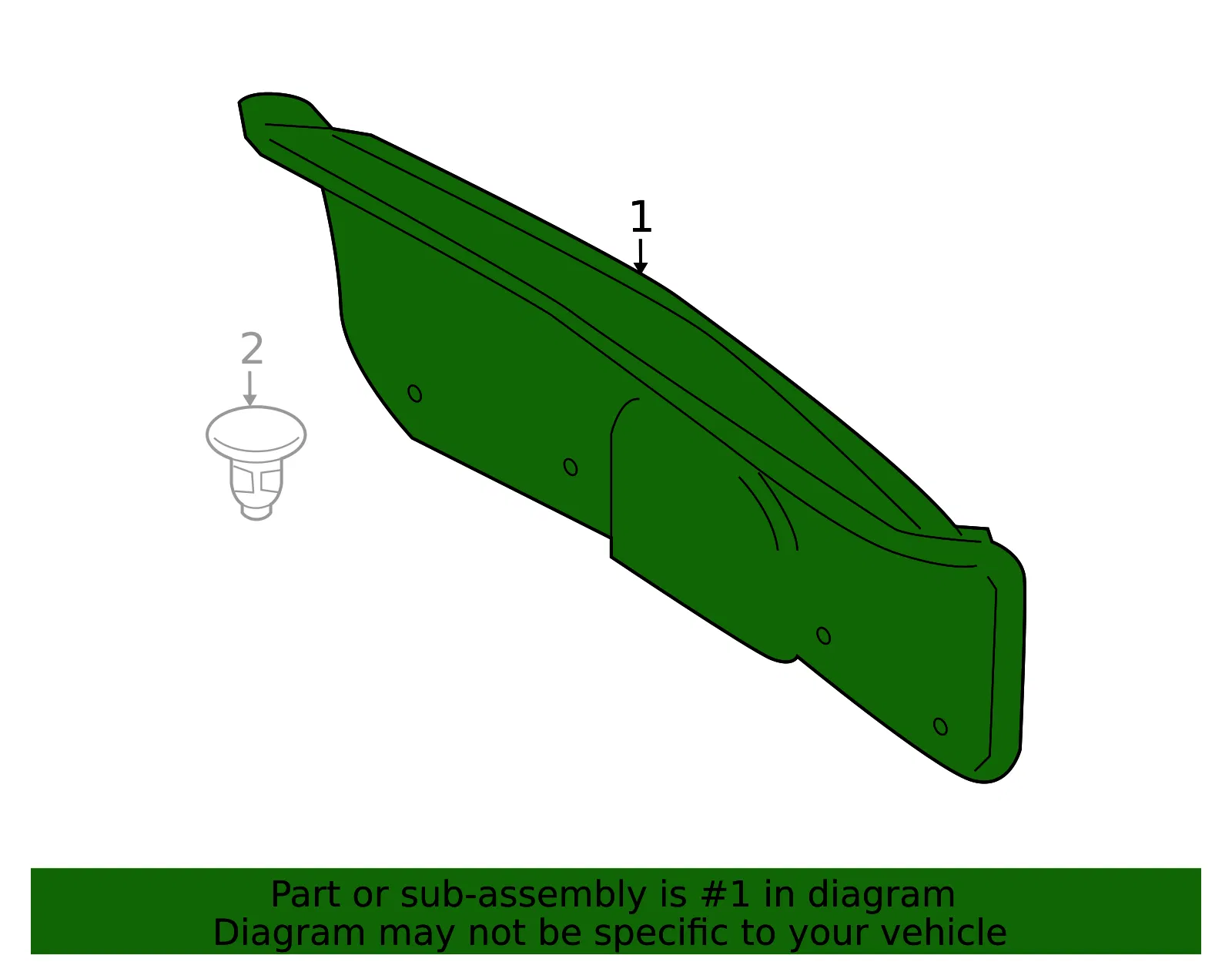 Trunk Lid Trim - Mazda (bbm4688w1) - view 2