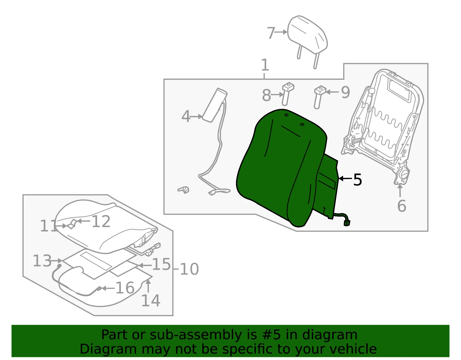 Seat Back Heater - Mazda (bbm688122) - view 2