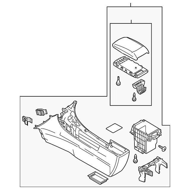 Console Assembly - Mazda (bbn564420d02)