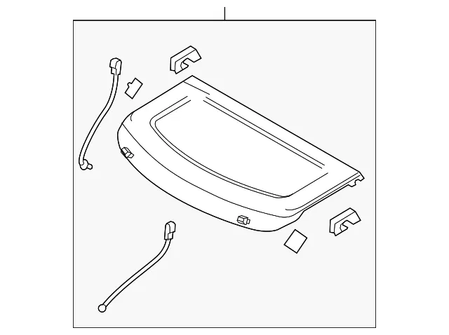 Package Tray Trim - Mazda (bbn968310e02)