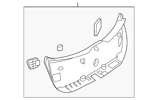Lift-Gate Trim - Mazda (bbn968960h)