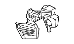 Front Console Front Bracket - Mazda (bbvk6432xa) - view 3