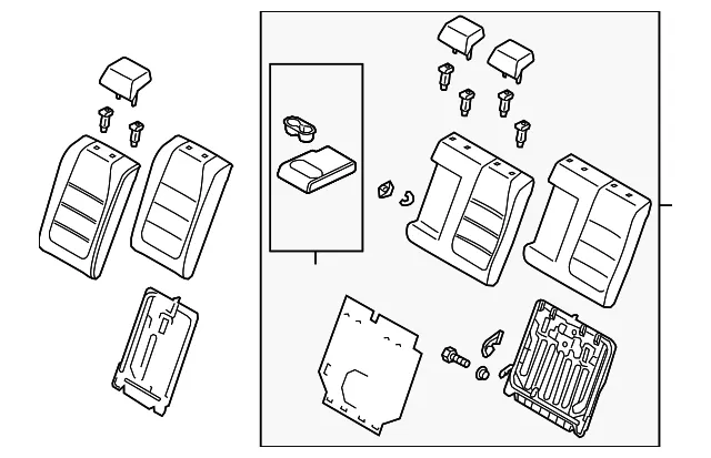 Seat Back Assembly - Mazda (bbvl57450a02)