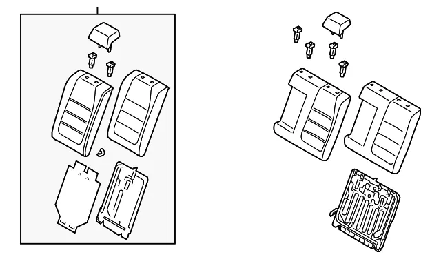 Seat Back Assembly - Mazda (bbvm57400a39)