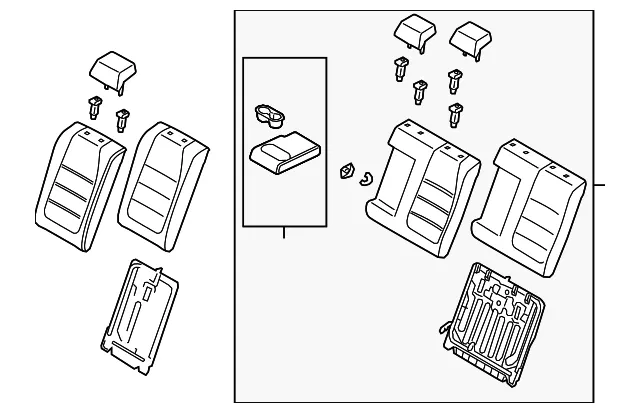 Seat Back Assembly - Mazda (bcka57450d18)